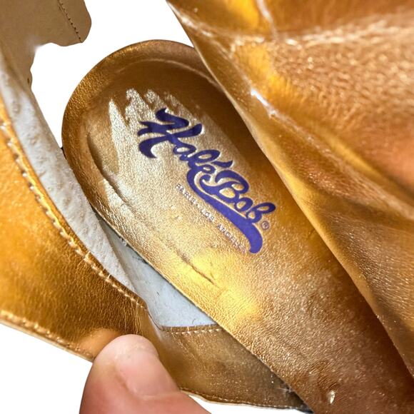 Hale Bob Zebra Pony Hair Ankle Boots Red Bow Stiletto Heel Size 8M - Picture 15 of 16